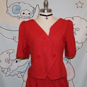 🌹Red Raul Blanco 1990’s 2-Piece Suit 🌹